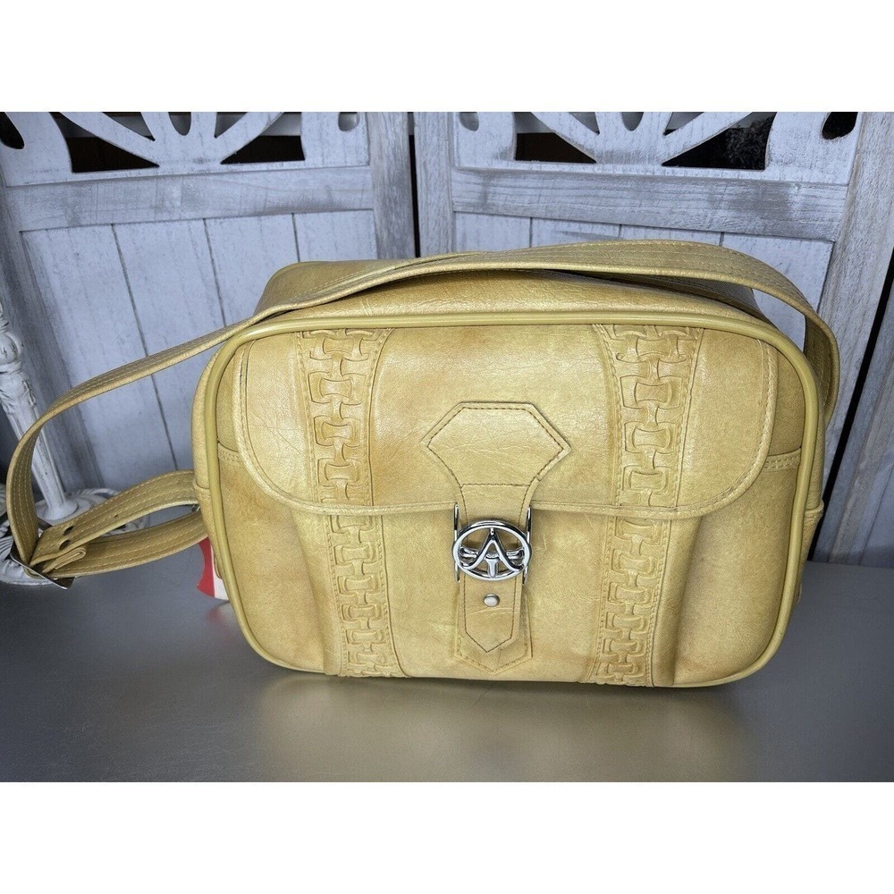 Vintage American Tourister 1975 HARVEST GOLD Carry On Travel Bag Weekender
